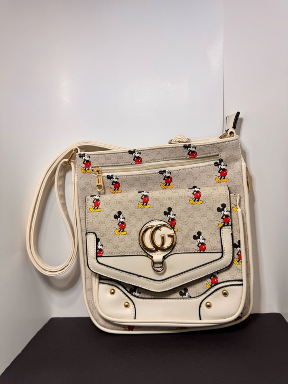 Disney Cream Crossbody Bag with Red and Yellow Accents - Picture 6 of 8